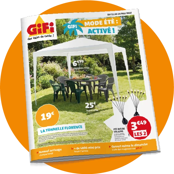 Couverture du catalogue GIFI « Mode été : activé ! »